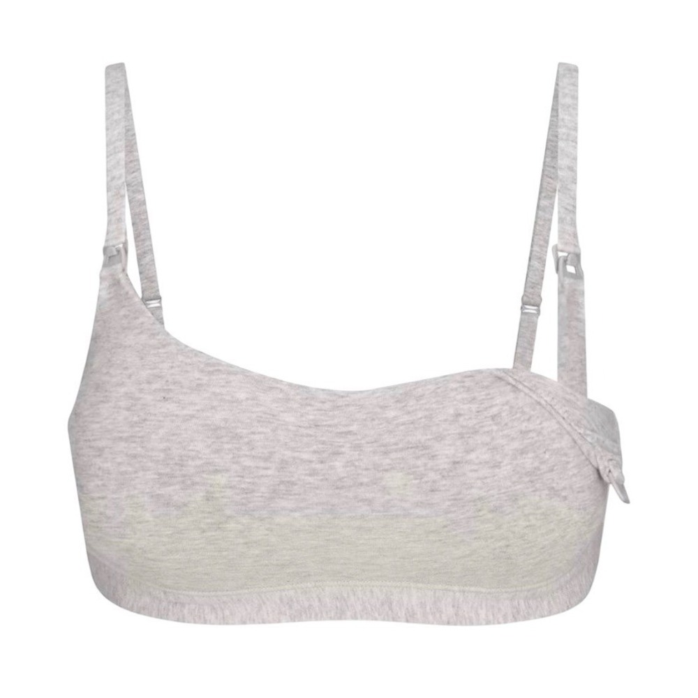 Skims Maternity Nursing Bra Bandeau - New - Heather Gray - Medium